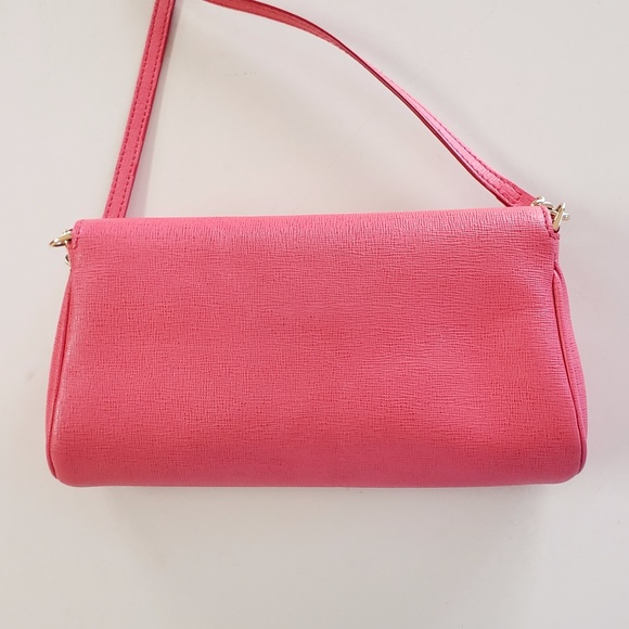Coral Leather Fendi Crossbody Bag - Picture 12 of 16